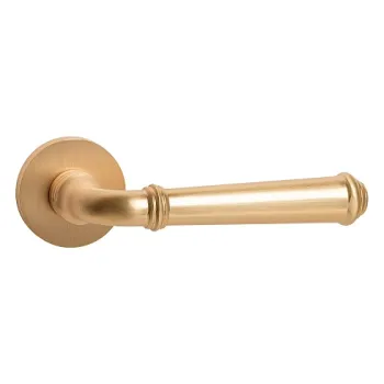 Дверная ручка на круглом основании Ajax R.JSR51.LAURA SSG-39 сатинированное золото