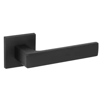 дверная ручка на квадратном основании Fuaro K.RL52.TETRAGON BL-24 черный квадрат 8х170 мм