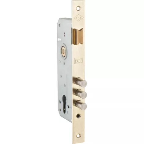 Корпус врезного замка с защелкой Kale Kilit 152/3MR (45 mm) w/b (латунь)