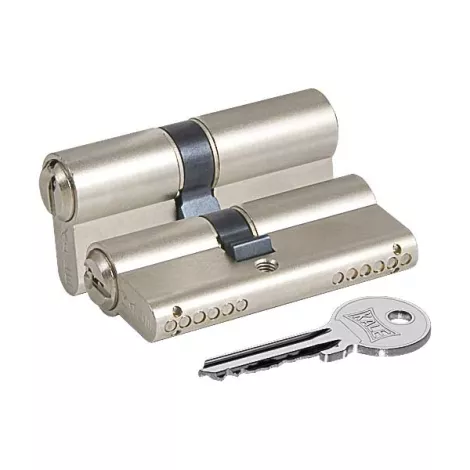 Цилиндровый механизм 164 GNC/62 (26+10+26) mm никель 5 кл.
