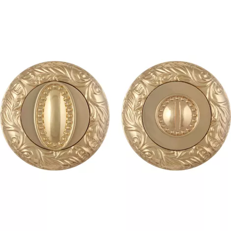 Фиксатор поворотный на круглом основании Fuaro BK6.R.SM58 (BK6 SM) GOLD-24 золото24К