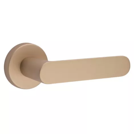 Дверная ручка на круглом основании Fimet Shape 1320/232 F020 матовая латунь