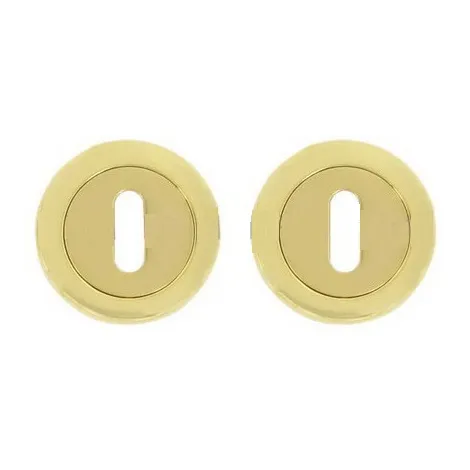 Накладка под ключ Буратино на нижней круглой розетке д.50 мм Sicma KEY/50 Si 24K золото (напыление)