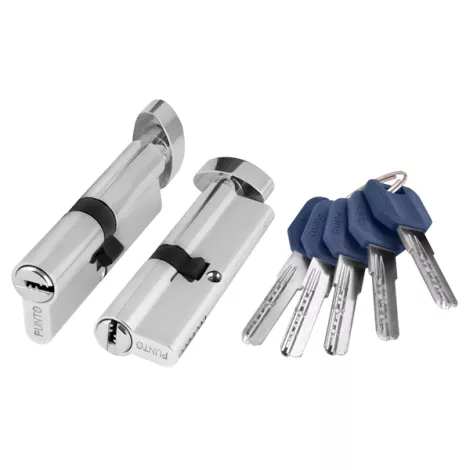 Цилиндровый механизм Punto (Z402/80) Z4002Knob80(30+10+40) с вертушкой CP хром 