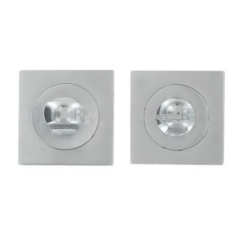 Фиксатор на квадратной розетке Sicma WC 2550 CL/CS 50x50 mm полированный хром/матовый хром