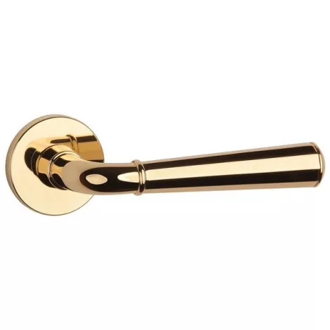 Дверная ручка на круглом основании APRILE MARIGOLD R GOLD PVD золото