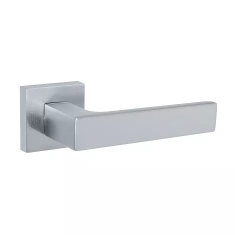 Дверная ручка на квадратном основании Fuaro K.DM51.Straight (Straight DM) SSC-16 сатинированный хром