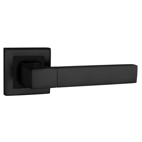 Дверная ручка на квадратном основании Punto K.QL52.STYLE (STYLE QL) BL-24 черный