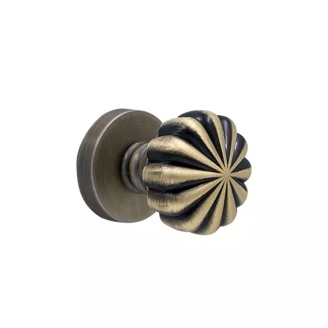 Ручка кноб поворотная Pirouette VEGA L143 ANTIQUE BRONZE античная бронза