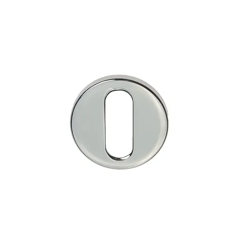 Накладка дверная на круглом основании под ключ Буратино Venezia Unique KEY-30 (серия SLIM) полированный хром 2 шт.