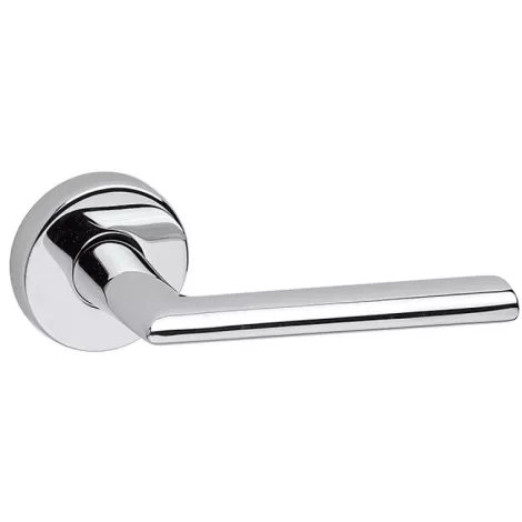 Дверная ручка на круглом основании Fimet Slim 1063/273 F04 полированный хром