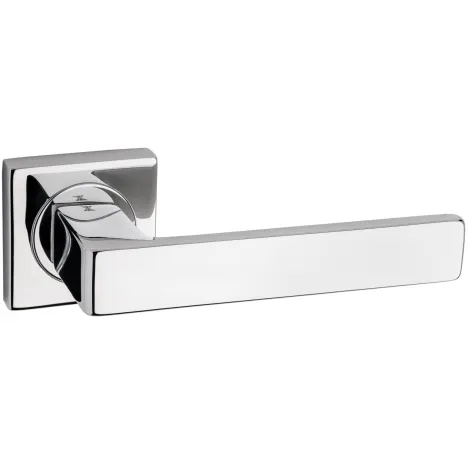 Дверная ручка на квадратном основании Fimet Ice 168/211 BIC ICE F04 полированный хром