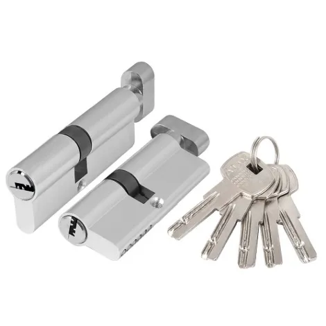 Цилиндровый механизм Ajax AZ202/80 mm (30+10+40) CP хром 5 кл.