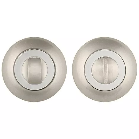 Фиксатор поворотный на круглом основании Punto BK6.R.ZR54 (BK6 ZR) SN/CP-3 матовый никель/хром