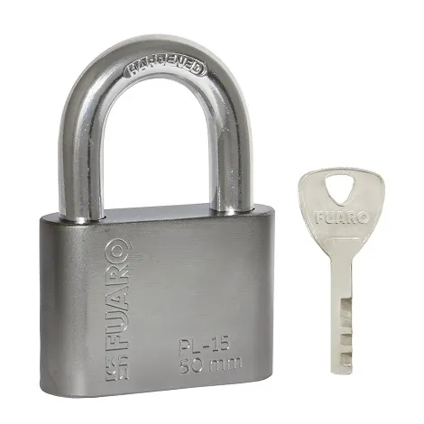 Замок навесной Fuaro PL-WEATHER-1560 Nickel 4 fin key ( PL-15-60) диск. /блистер