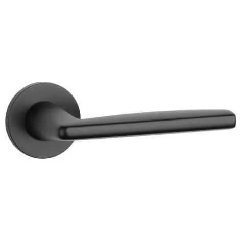 Дверная ручка на круглом основании APRILE LUNA R 7S BLACK черный