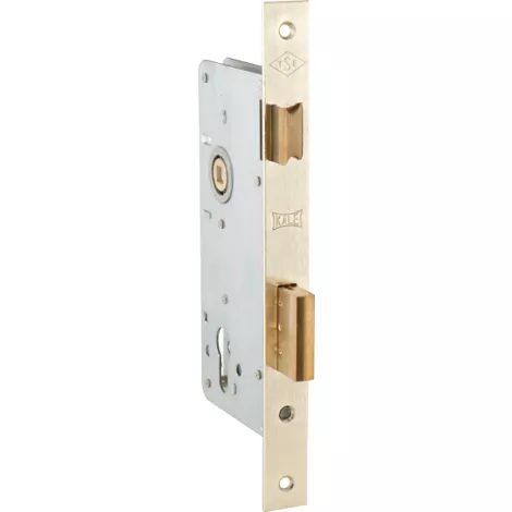 Корпус врезного замка с защелкой Kale Kilit 152/R (40 mm) w/b (латунь)