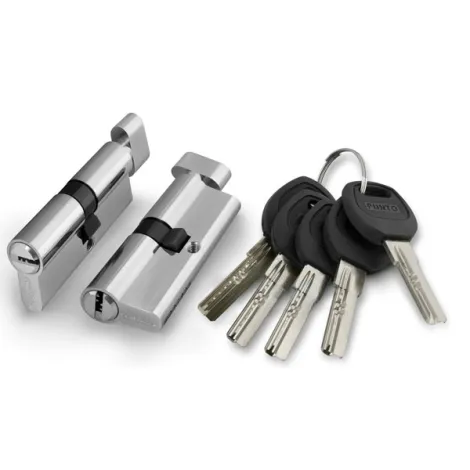 Цилиндровый механизм Punto (A202/100) A2002Knob100(45+10+45) с вертушкой SN никель 