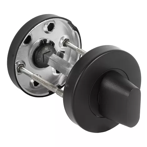 Ручка поворотная на круглом основании Fuaro BK6.R.DSS201-02 (DSS-02-BK6) (INOX 201) BLACK