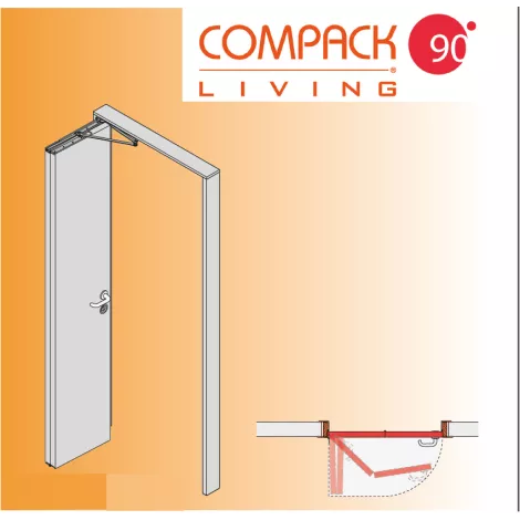 Система CompactTwin 900A80DX/SX правая/левая (90°, регулируемый стопор)