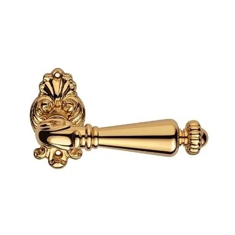Дверная ручка на круглом основании Linea Cali QUEEN small 015 OZ золото глянцевое