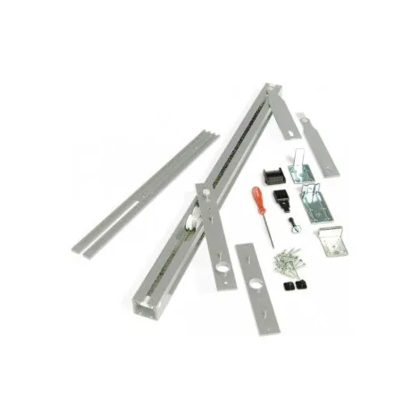 Трэк для рото механизма Ergon, комплект для двери LP=96/116 Silver T.E. (70 кг) серебро