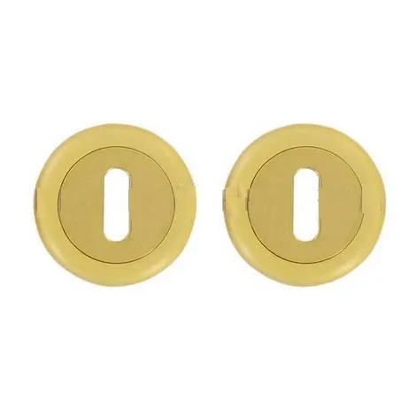 Накладка под ключ Буратино на нижней круглой розетке д.50 мм Sicma KEY/50 Si OS матовое золото (напыление)