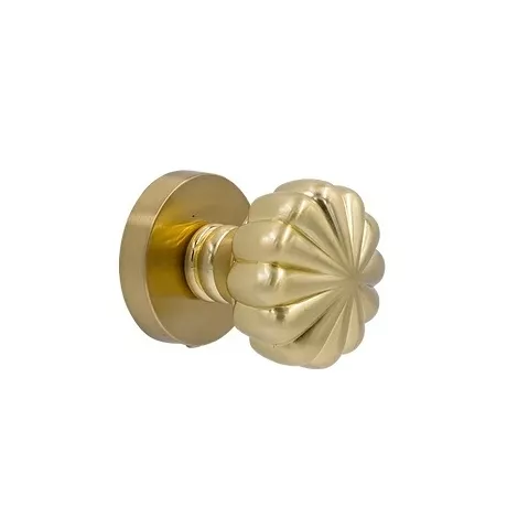 Ручка кноб поворотная Pirouette VEGA L143 MATTE BRASS матовая латунь