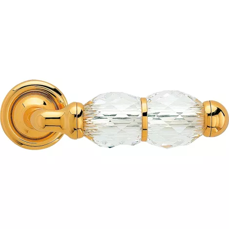 Дверная ручка на круглом основании Linea Cali CRYSTAL 830/103  OZ золото глянцевое/хрусталь SWAROVSKI