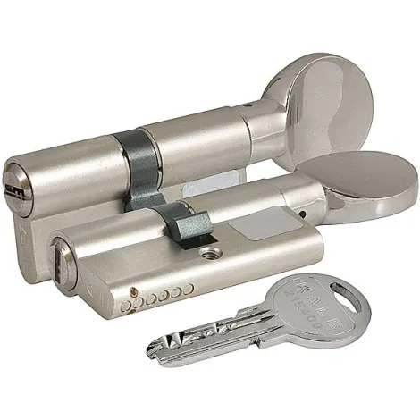 Цилиндровый механизм с вертушкой 164 CEC M/90 (40+10+40) mm никель 5 кл.