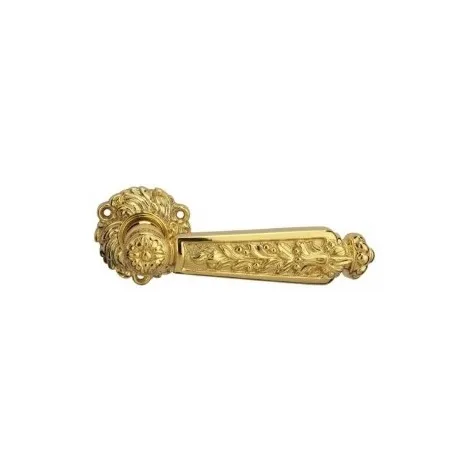 Дверная ручка на круглом основании Linea Cali EPOCA 1210/078 OZ золото глянцевое