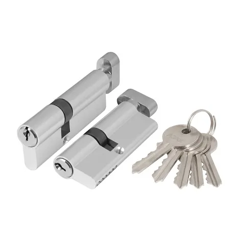 Цилиндровый механизм Ajax (Аякс) с вертушкой AX102/80 mm (30+10+40) CP хром 5 кл.