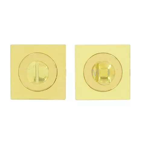 Фиксатор на квадратной металлической розетке Sicma WC Si PV 50x50 mm золото