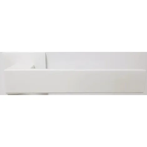 Дверная ручка на раздельном основании Linea Cali Corner 024 WHITE MATT белый матовый