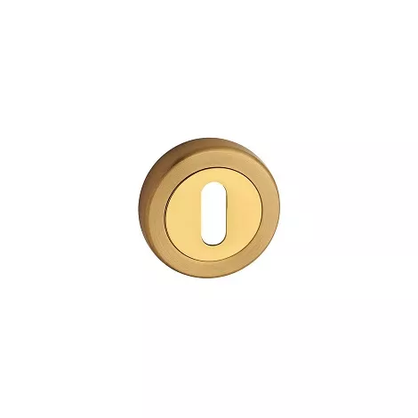 Накладка под ключ Буратино на круглом основании Pasini 8 BFY OLV/OLS латунь/матовая латунь