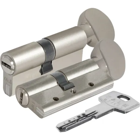 Цилиндровый механизм с вертушкой 164 GM/81 (26+10+45) mm никель 3 кл.