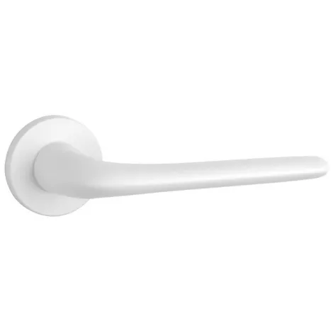 Дверная ручка на круглом основании APRILE AZALIA R 7S WHITE белый