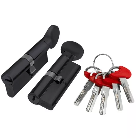 Цилиндровый механизм Fuaro (D-PRO502/60) D-PRO5002Knob60(25+10+25) BL черный 5Key