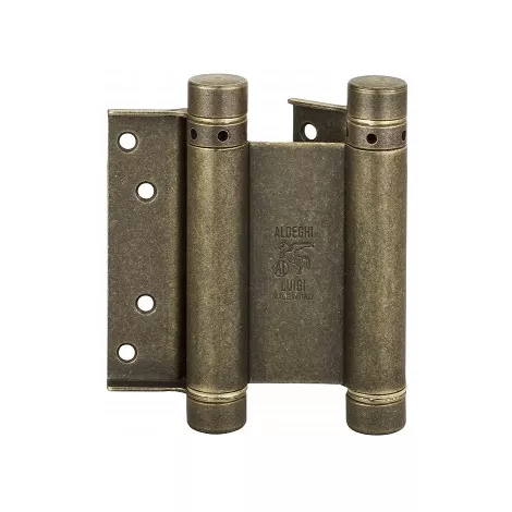 101OA150B Дверная петля пружинная амортизирующая + тормоз ALDEGHI 148x42x50 мм античная бронза