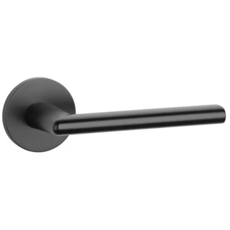 Дверная ручка на круглом основании APRILE Kalmia R 7S BLACK черный