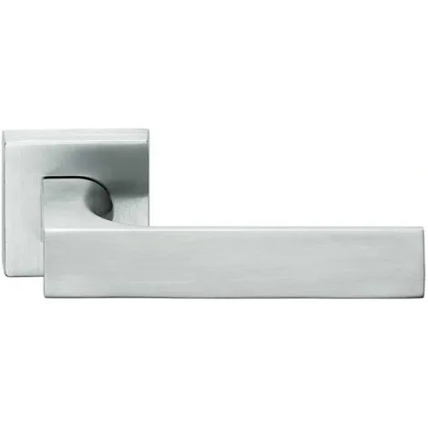 Дверная ручка на квадратном основании Frascio Tuke 620/50 QT хром матовый