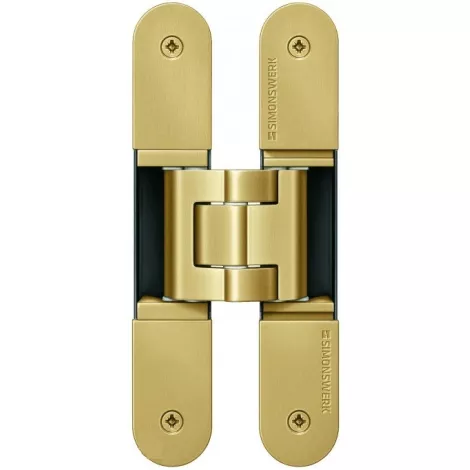 Петля скрытая универсальная SIMONSWERK TECTUS TE 340 3D до 80 кг матовая латунь