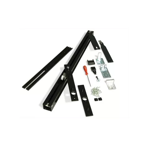Трэк для рото механизма Ergon, комплект для двери LP=96/116 Black T.E. (70 кг) черный