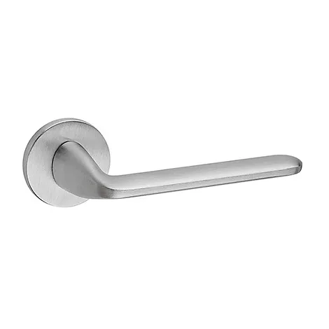 Дверная ручка на круглом основании Plana 1200/208 F05 матовый хром