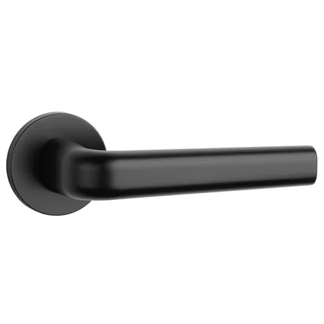 Дверная ручка на круглом основании APRILE INULA R 7S BLACK черный