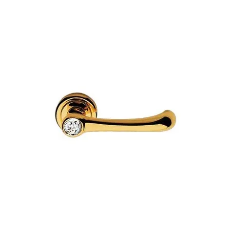 Дверная ручка на круглом основании Linea Cali IDEA 871/103 OZ золото глянцевое/хрусталь SWAROVSKI