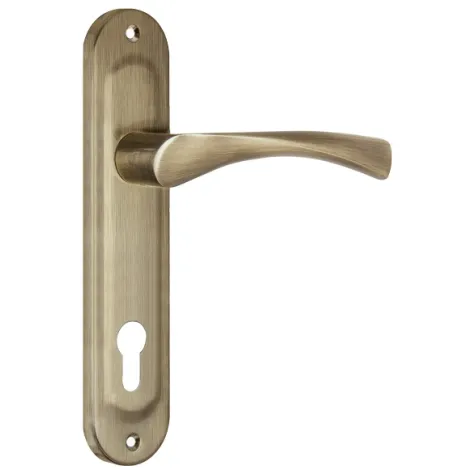 Дверная ручка на планке Punto HANDLE90.CRONA.18-85 (P90 8518 CRONA) AB бронза
