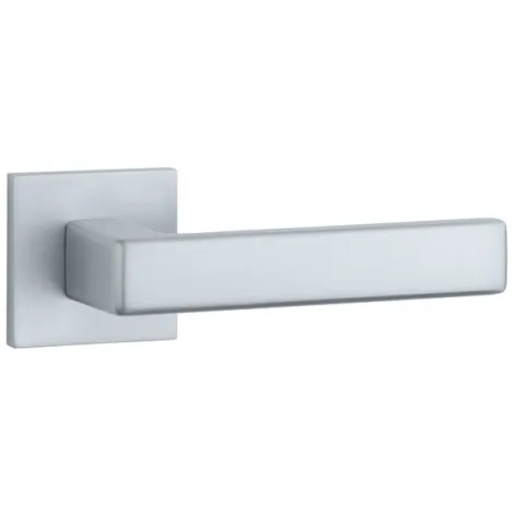Дверная ручка на квадратном основании Stile Miia Q SLIMM 7mm матовый хром