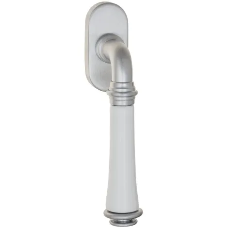 Ручка оконная Fratelli Cattini \"GRACIA CERAMICA BIANCO\" FW 7-CS матовый хром