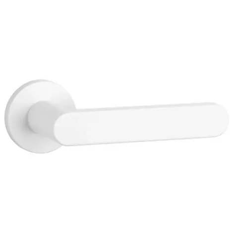 Дверная ручка на круглом основании APRILE ALORA R 7S WHITE белый